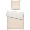 Bettwäsche Annika in Weiß/Beige ca. 135x200cm - Beige/Weiß, Textil (135/200cm) - Modern Living