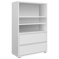 Regal Image, Bela - srebrne barve/bela, Konvencionalno, leseni material (85/131/37cm) - Livetastic