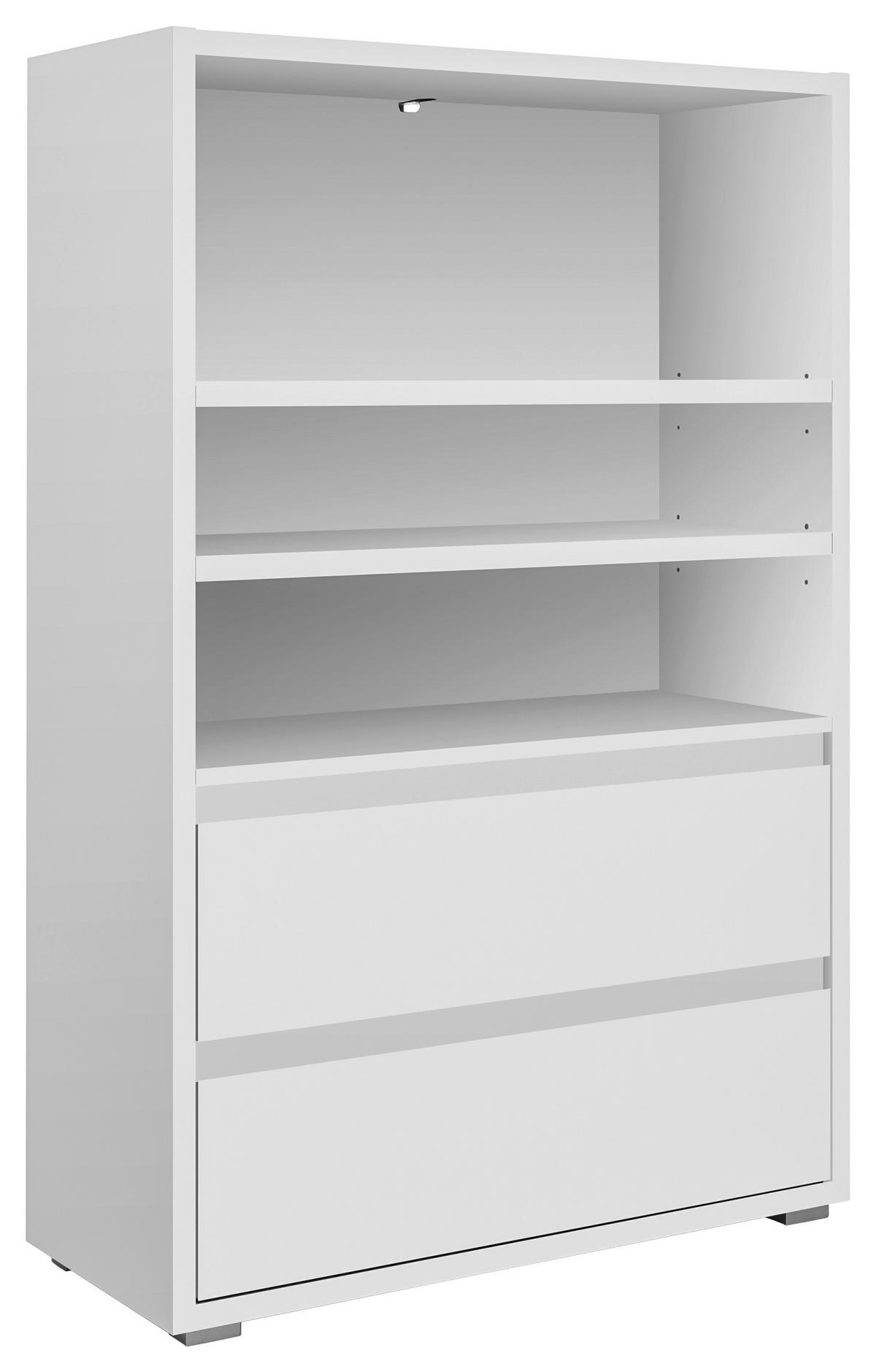 Regal Image, Bela - srebrne barve/bela, Konvencionalno, leseni material (85/131/37cm) - Livetastic