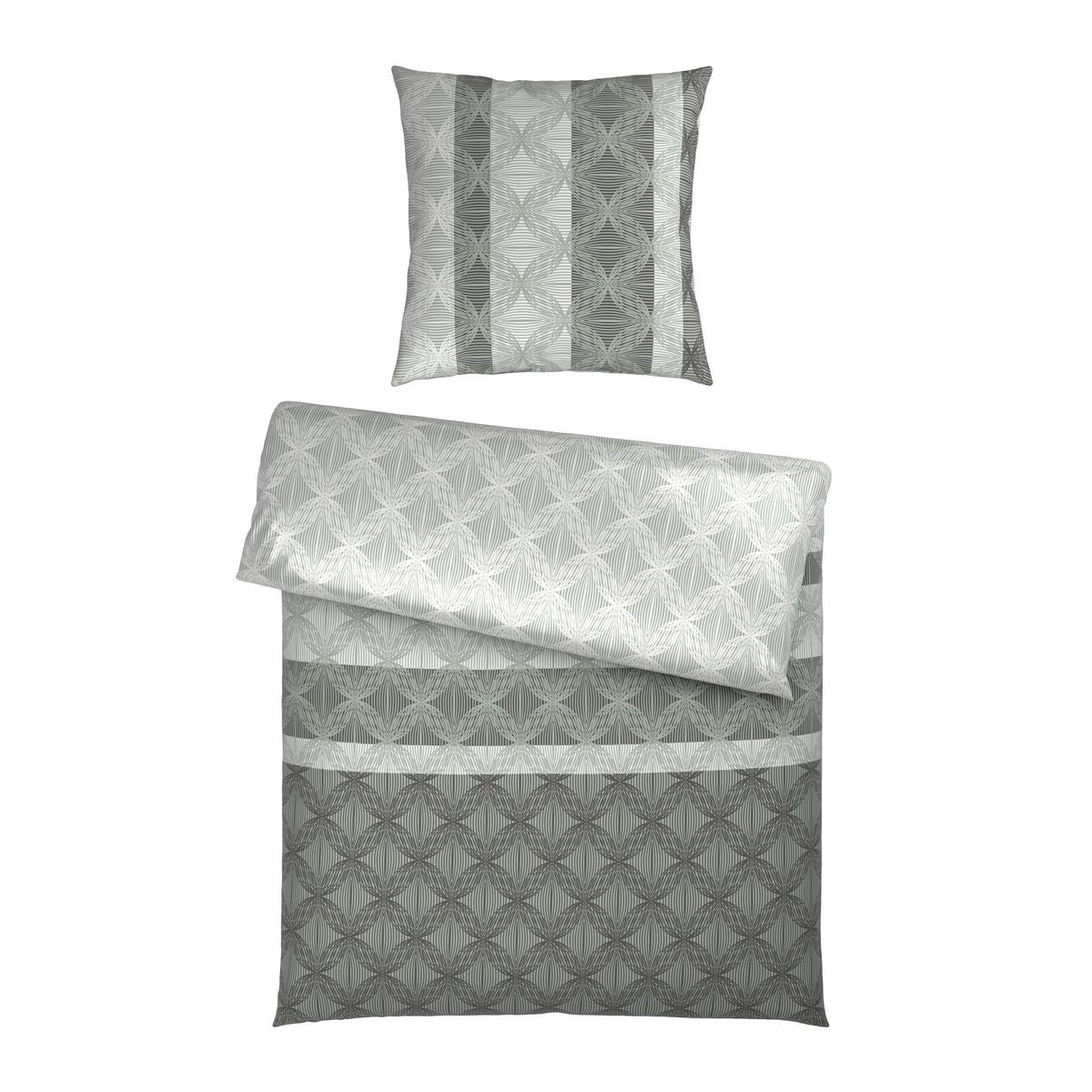 Bettwäsche Carlos XL Grau ca. 155x220cm - Grau, MODERN, Textil (155/220cm) - Mömax
