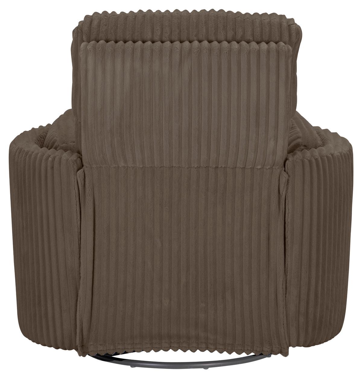 Fotelj Palermo, Barva Kapučina - črna/barve kapučina, Design, kovina/tekstil (100.5/96/103.5cm) - Livetastic