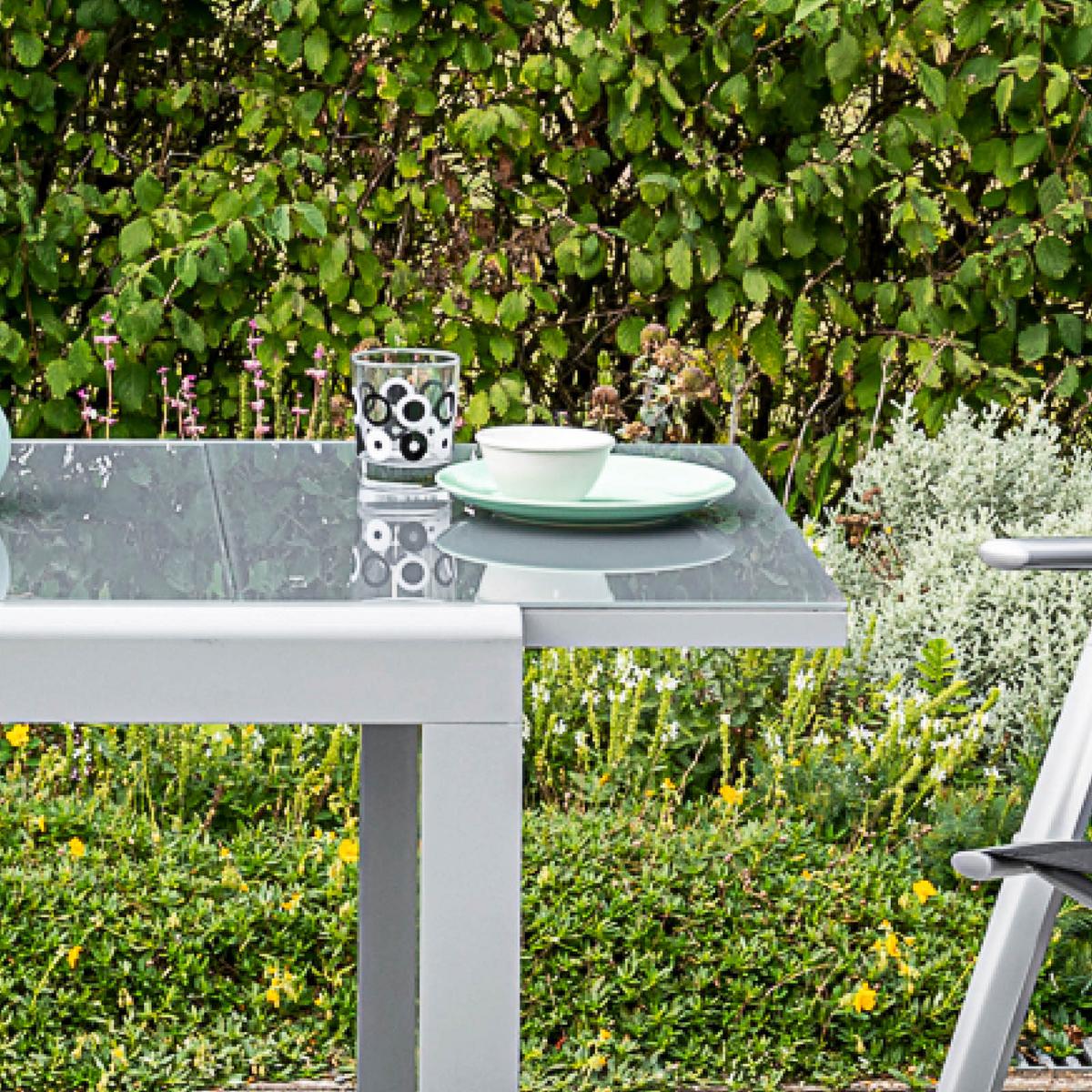 Set Za Balkon Carrara, 3-Delno, Črna - črna, Romantika, kovina/tekstil - Gardenson