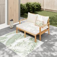 Vrtni Ležalnik Pia, Naravne Barve, Akacija - naravne barve, Moderno, tekstil/les (130/75/80-130cm) - Bessagi Garden