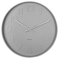 ZEGAR ŚCIENNY KA5636WG - szary, Basics, metal (37,5/37,5/6cm) - Karlsson