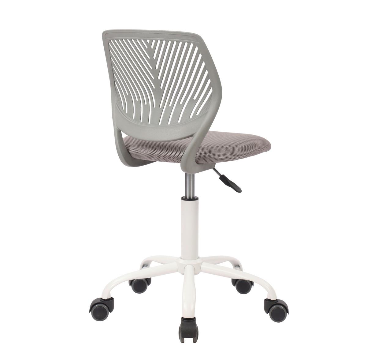 Jugenddrehstuhl Kira Grau ca. 40x87x44cm - Weiß/Grau, MODERN, Holz/Kunststoff (40/87/44cm) - Mömax