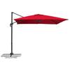 Ampelschirm Rhodos Junior ca.338x239x270cm Rot - Anthrazit/Rot, Basics, Textil/Metall (338/239/270cm) - Schneider