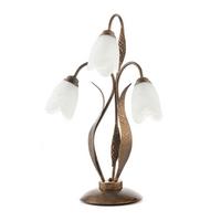 Tischleuchte Sonia Bronzefarben max. 6 Watt - Bronzefarben, KONVENTIONELL, Glas/Metall (48/61/48cm)