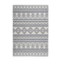 Outdoorteppich 1u2dp-120-170-E Yoga - Anthrazit/Creme, Basics, Textil (120/170cm) - Kayoom