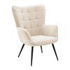 Sessel Gunvor Beige - Beige/Schwarz, MODERN, Holz/Textil (70/99/79cm) - Based