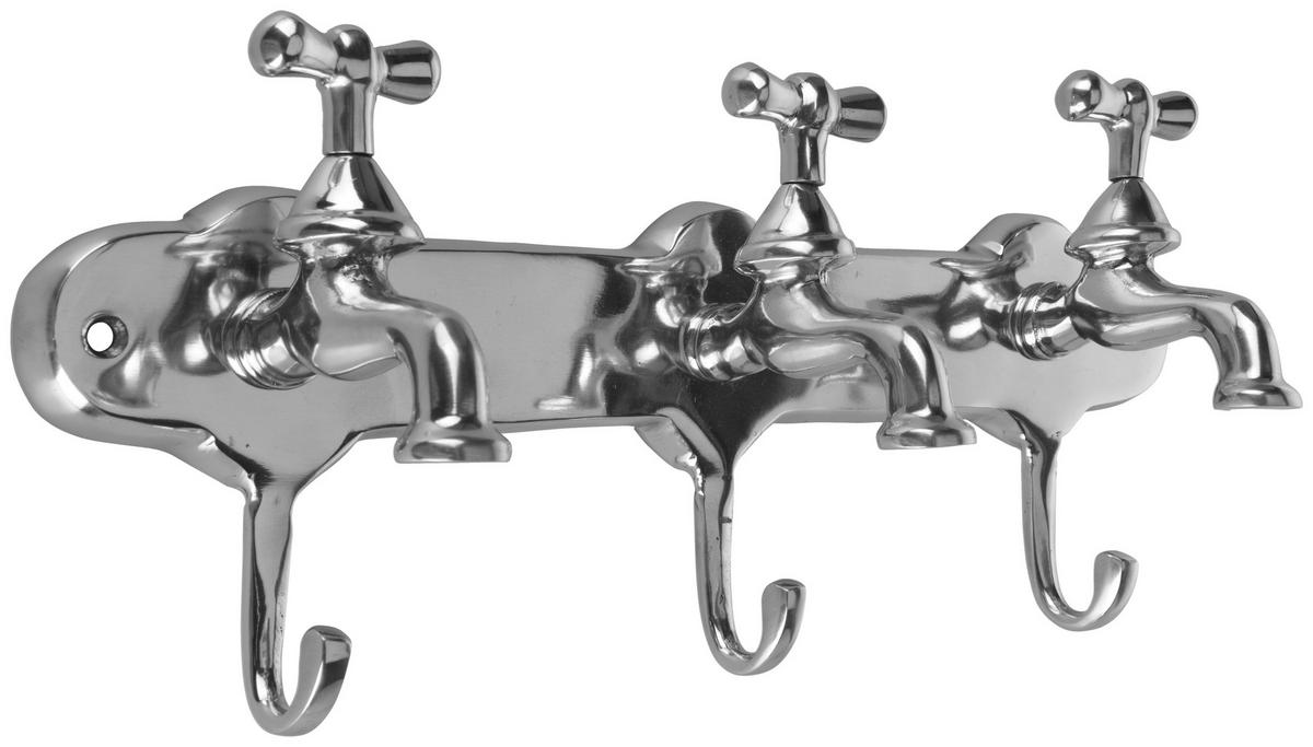 Akasztó Tap - ezüstszínű, fém (40/10/18cm)