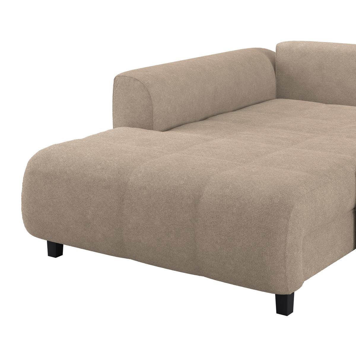 Colțar MENDOZA - bej, Design, textil (197/309cm) - Modern Living