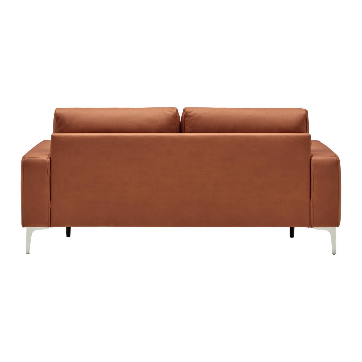 3-Sitzer-Sofa Custom Rostfarben - Chromfarben/Rostfarben, MODERN, Textil/Metall (182/85/92cm) - Mömax