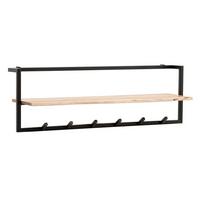 Wandspiegel Akazie/Schwarz - Akaziefarben, Design, Holz (100/32/25cm) - Livetastic