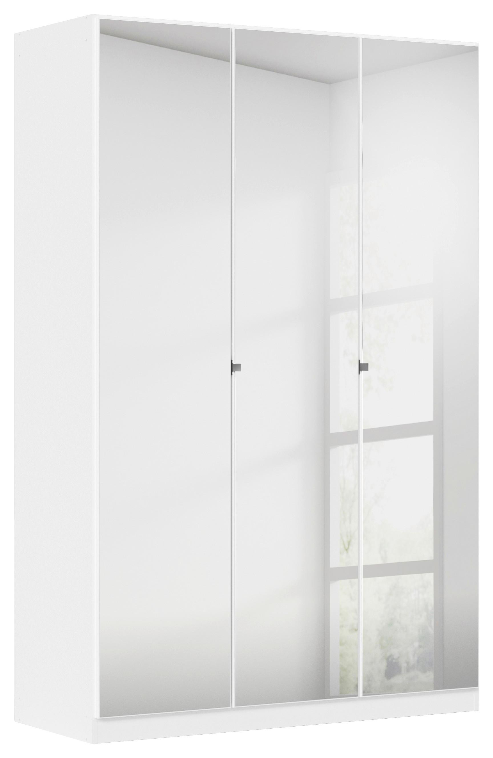 DULAP REFLECT - argintiu/alb, Modern, material pe bază de lemn (136/210/54cm)
