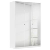 DULAP REFLECT - argintiu/alb, Modern, material pe bază de lemn (136/210/54cm)