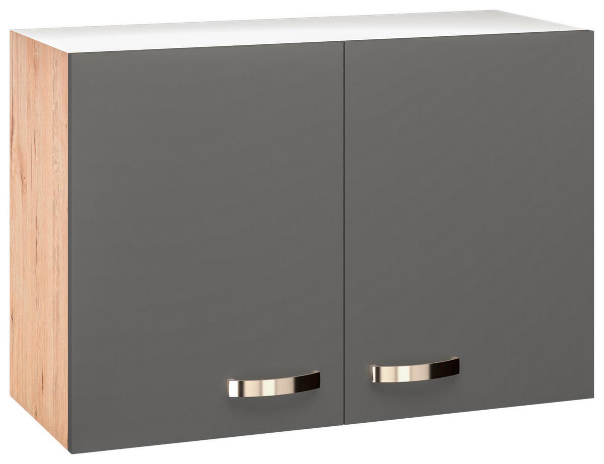 Corp superior de bucătărie SHADOW   H80 - gri închis/stejar San Remo, Modern, material pe bază de lemn (80/54/32cm)