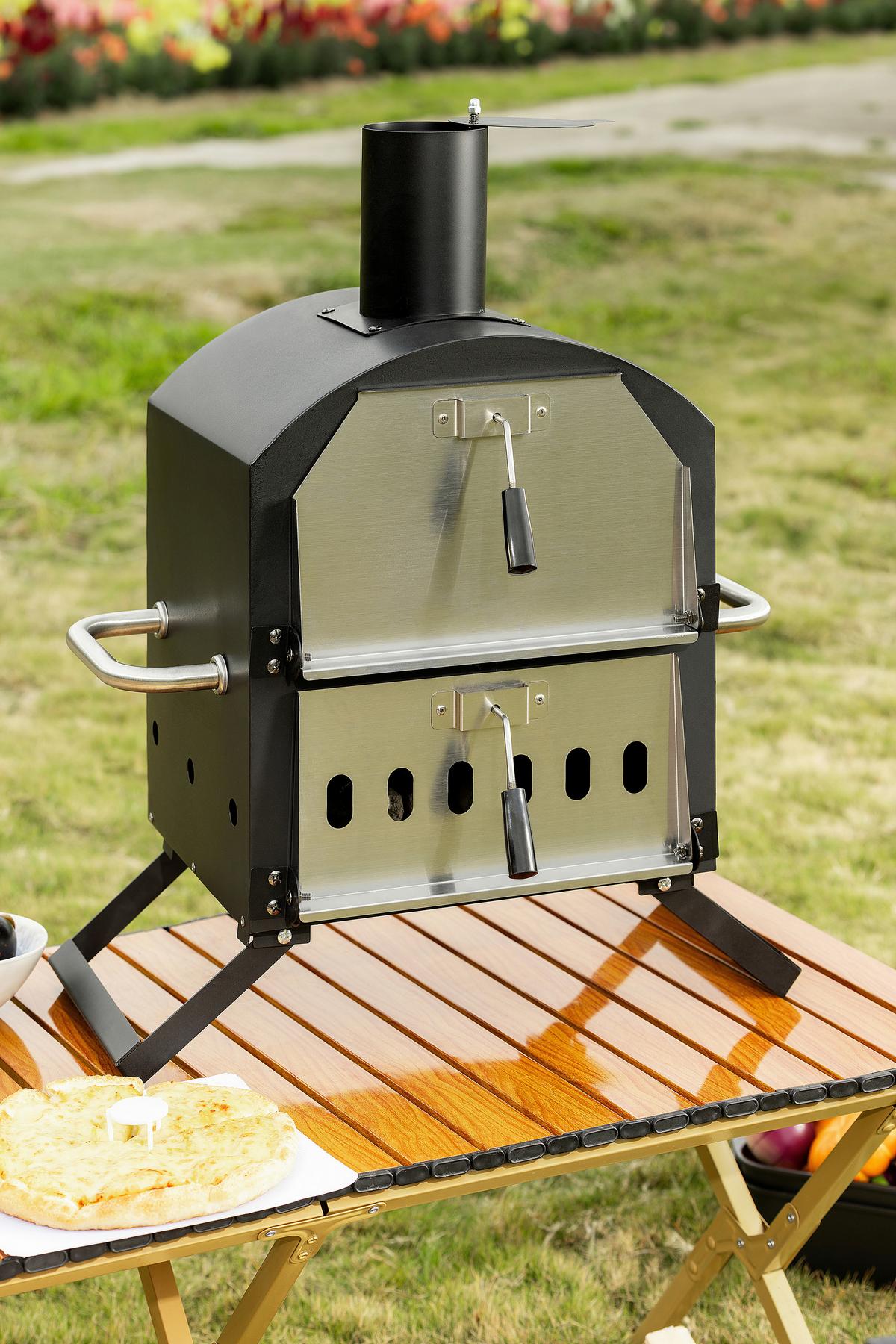 PIEC DO PIZZY CPO-12363 - czarny, Konventionell, metal (72/34/31cm) - Ambia Garden