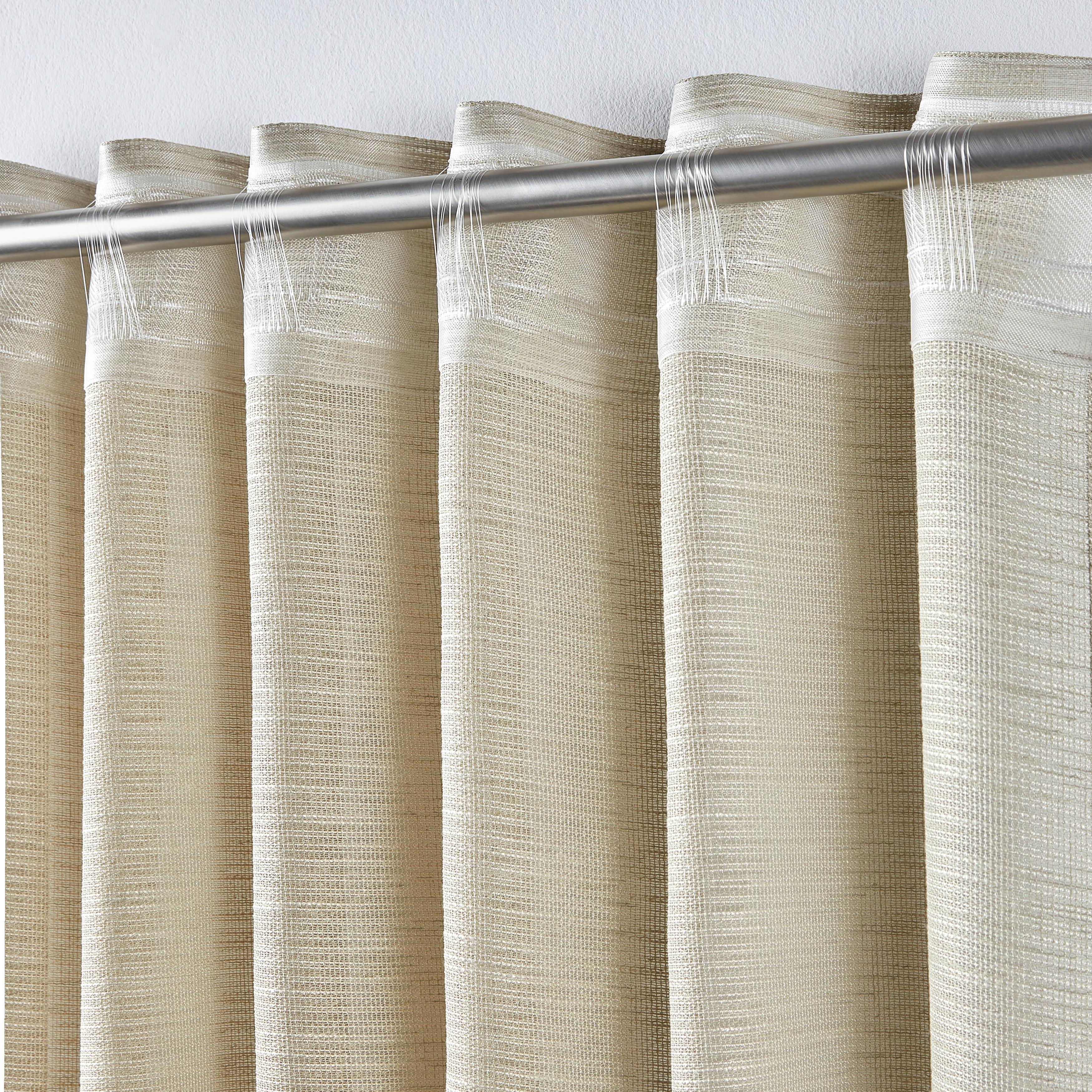 GARDINLÄNGD EVA - beige, Romantik / Lanthus, textil (140/255cm) - Premium Living