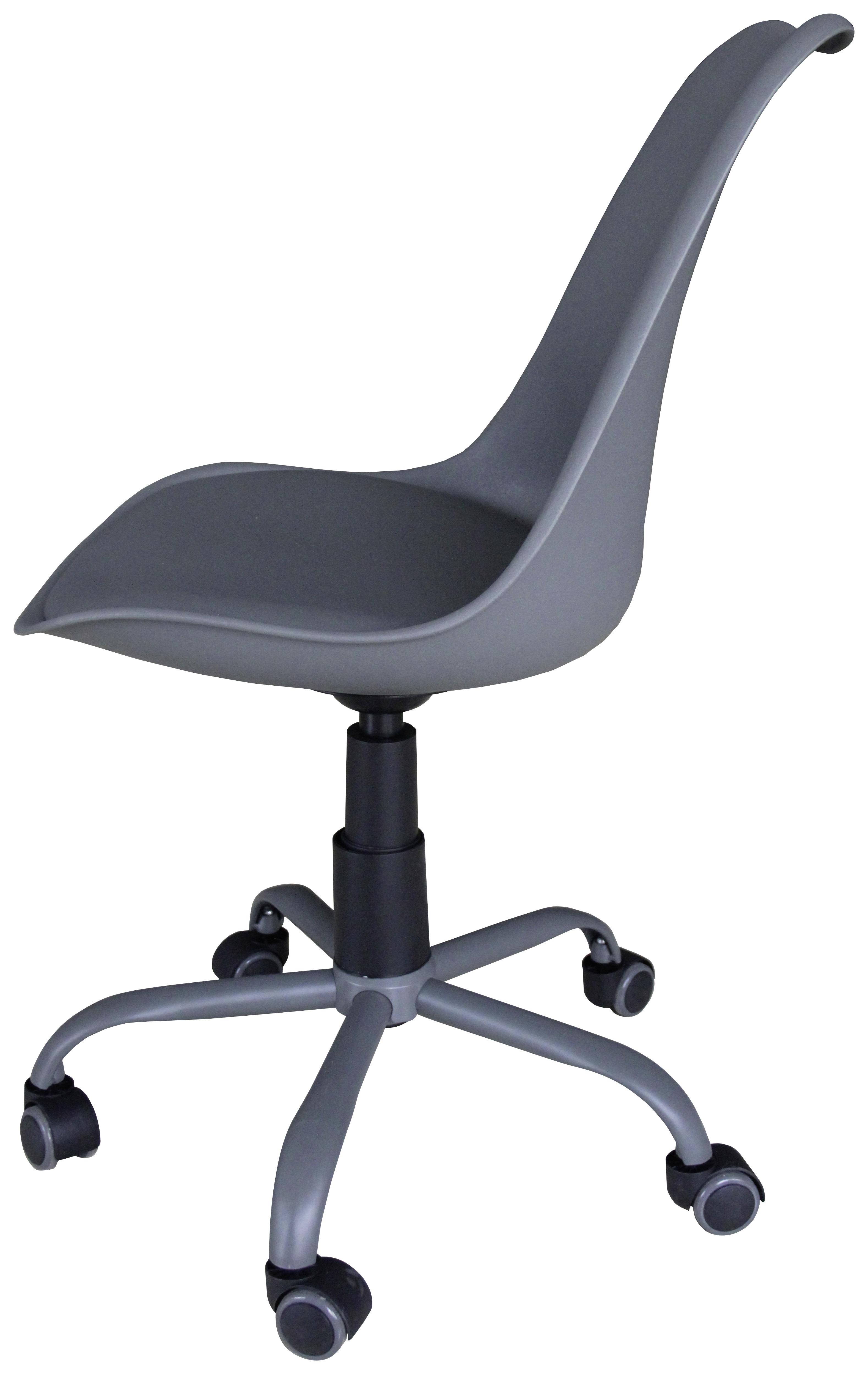 Pisarniški Stol Anna - siva/črna, Moderno, kovina/umetna masa (55/79-87/48,5cm) - Modern Living