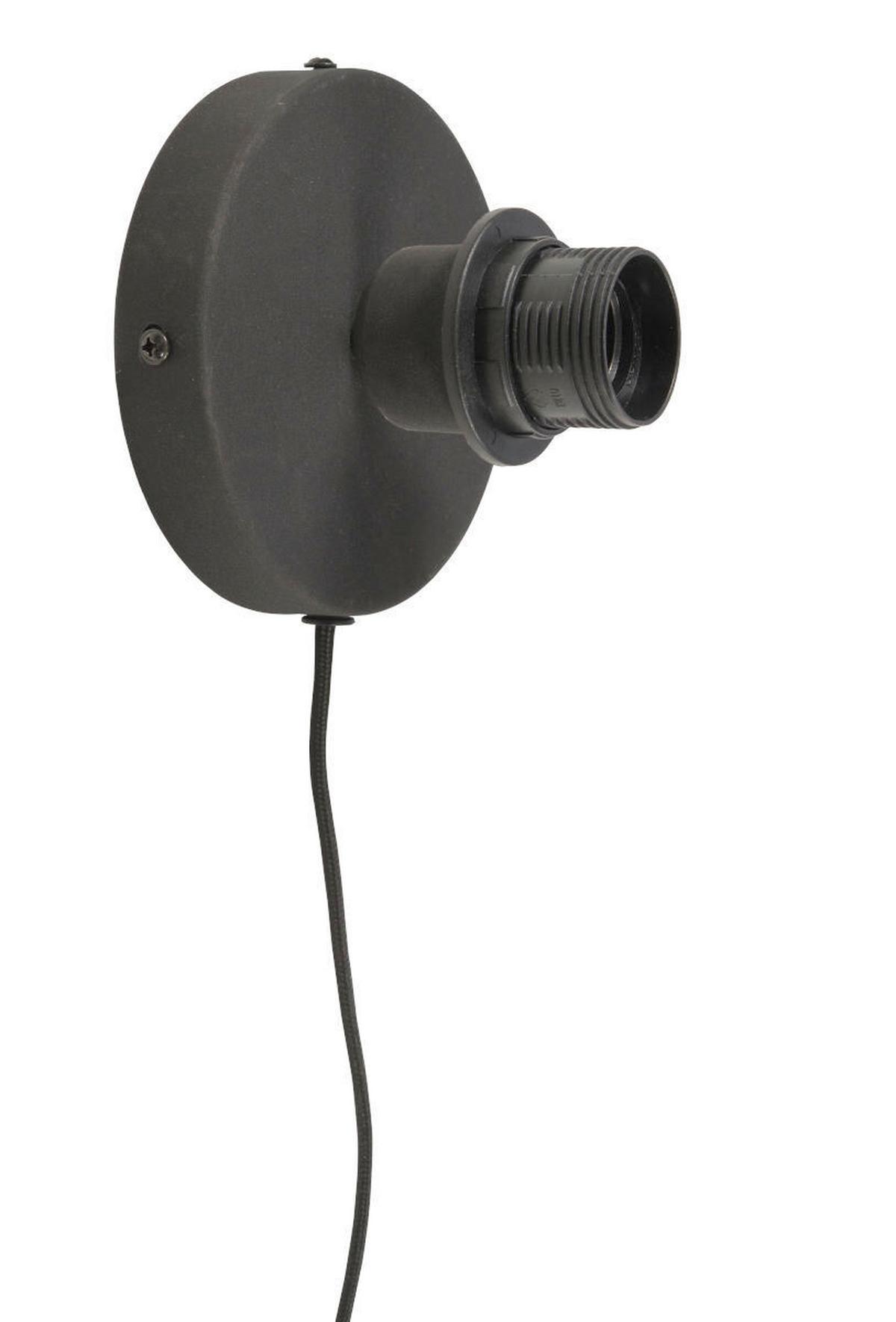 Stenska Svetilka Bali - svetlo rjava/črna, Design, kovina/naravni materiali (60/15cm) - Good & Mojo