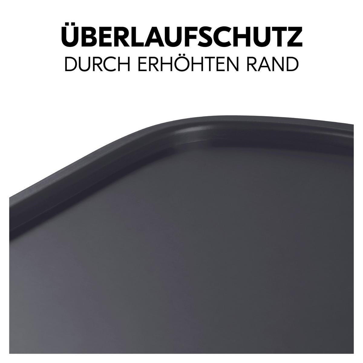 TACKA DO JEDZENIA I ZABAWY 550564 ALPHA+ WOODEN TRAY - ciemnoszary, Basics, drewno (46/3,5/38,5cm) - Hauck