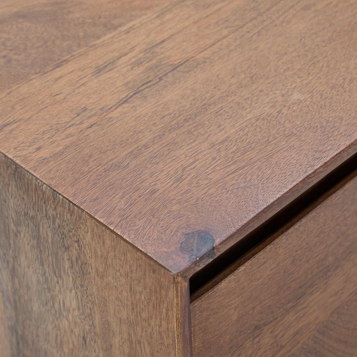 KOMODA NISKA KATJA - czarny/miodowy, Lifestyle, metal/drewno (180/45/40cm) - Livetastic