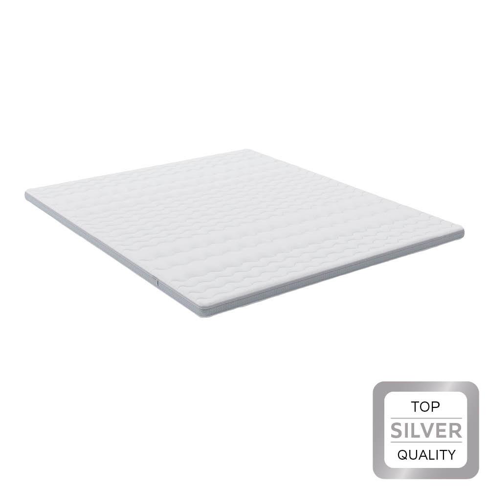 Topper Premium Kaltschaum ca. 180x200cm - Weiß, KONVENTIONELL, Textil (180/200cm) - Premium Living