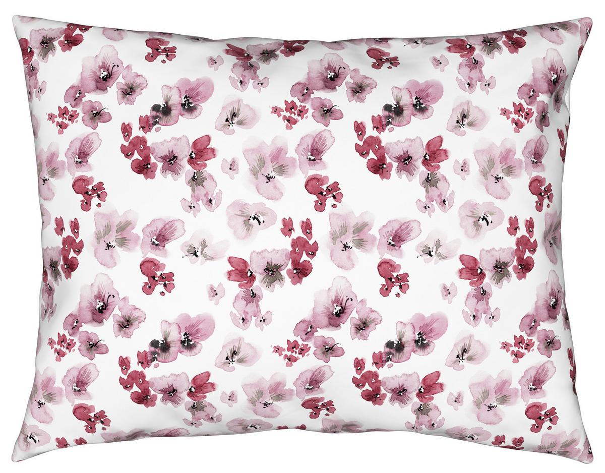 Bettwäsche Bio-Anna Design Weiß/Flieder ca. 140x200cm - Flieder/Mauve, Natur, Textil (140/200cm) - ecoTree