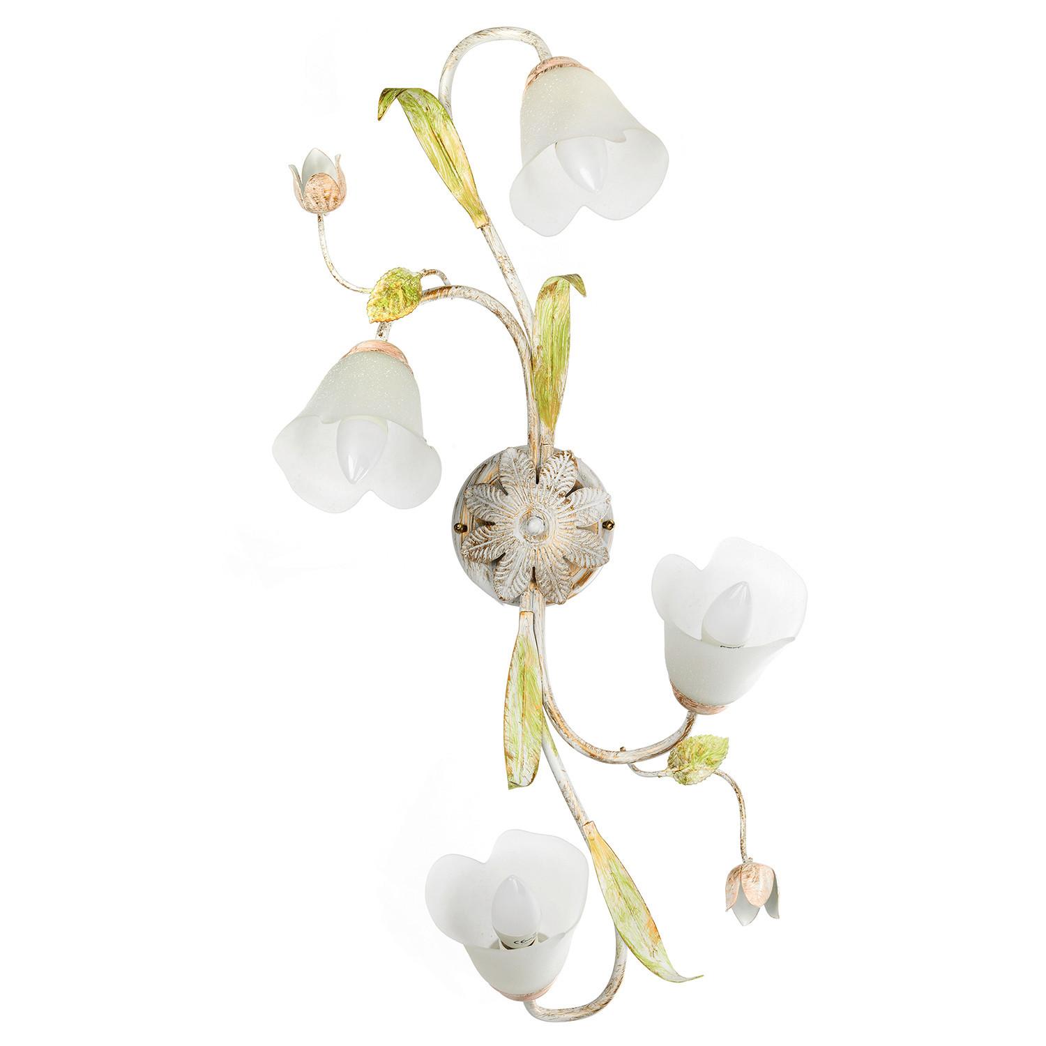 Deckenleuchte Wilma Grün/Weiß/Pink max. 6 Watt - Pink/Weiß, KONVENTIONELL, Glas/Metall (35/20/73cm)