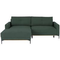 Kutna Garnitura Bergamo - šumska zelena/crna, Moderno, tekstil/metal (162/238cm) - Mömax