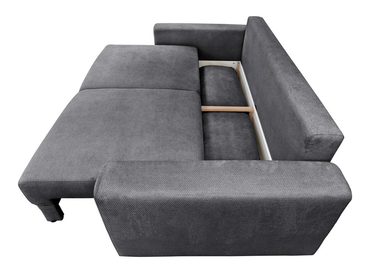 Mega Sofa Mega - crna/antracit, Trend, tekstil/plastika (255/94/126cm) - Luca Bessoni