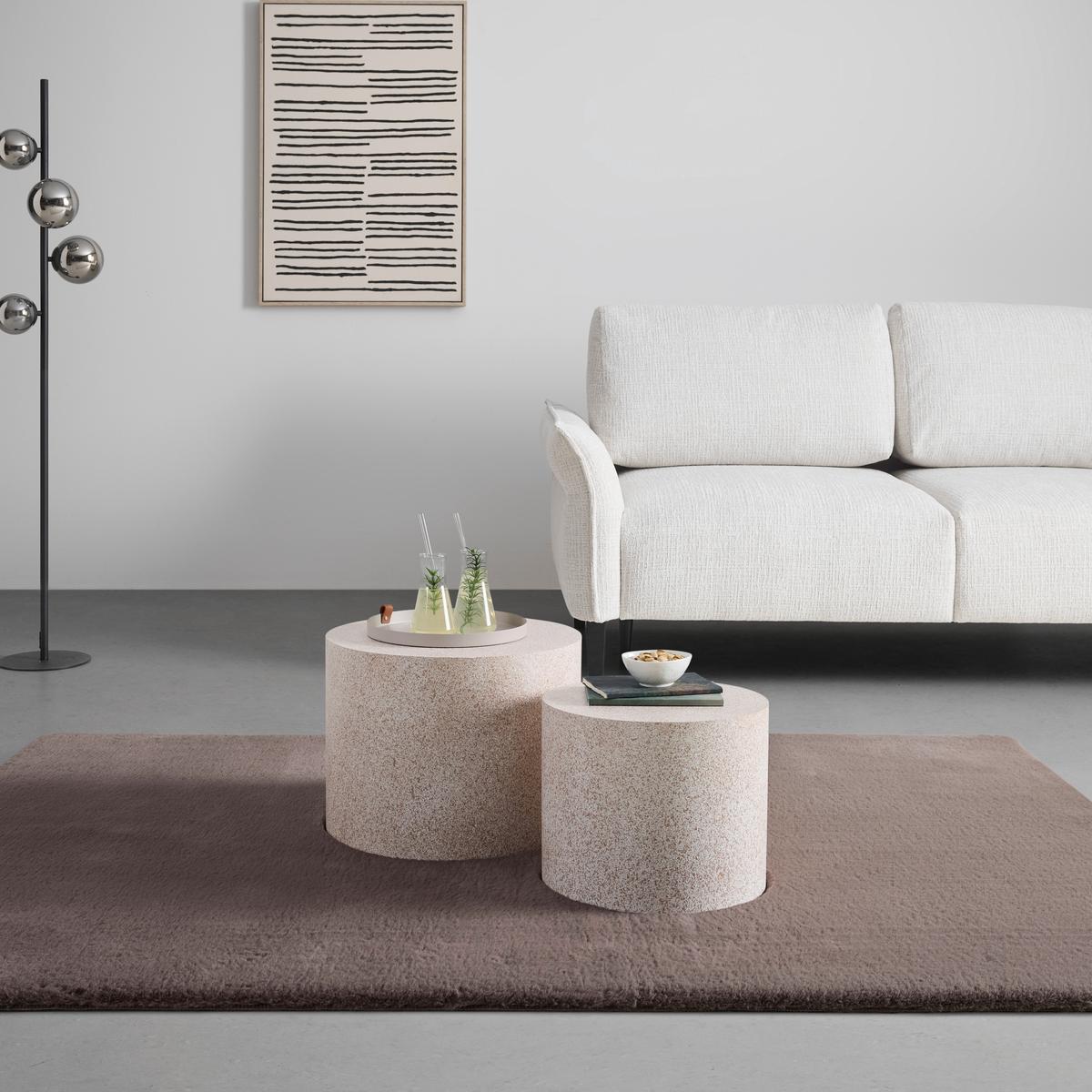 Masă auxiliară 2/1 PAUL - sahara, Modern, material pe bază de lemn (48/38/38/32cm) - Modern Living