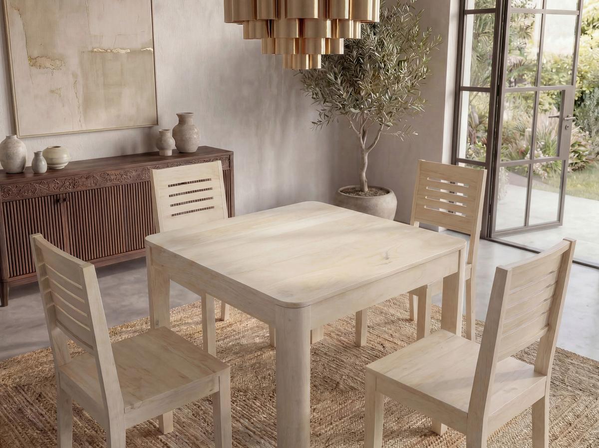 Esstisch Wl7.378 - Weiss, Design, Holz (80/80/76cm) - Livetastic