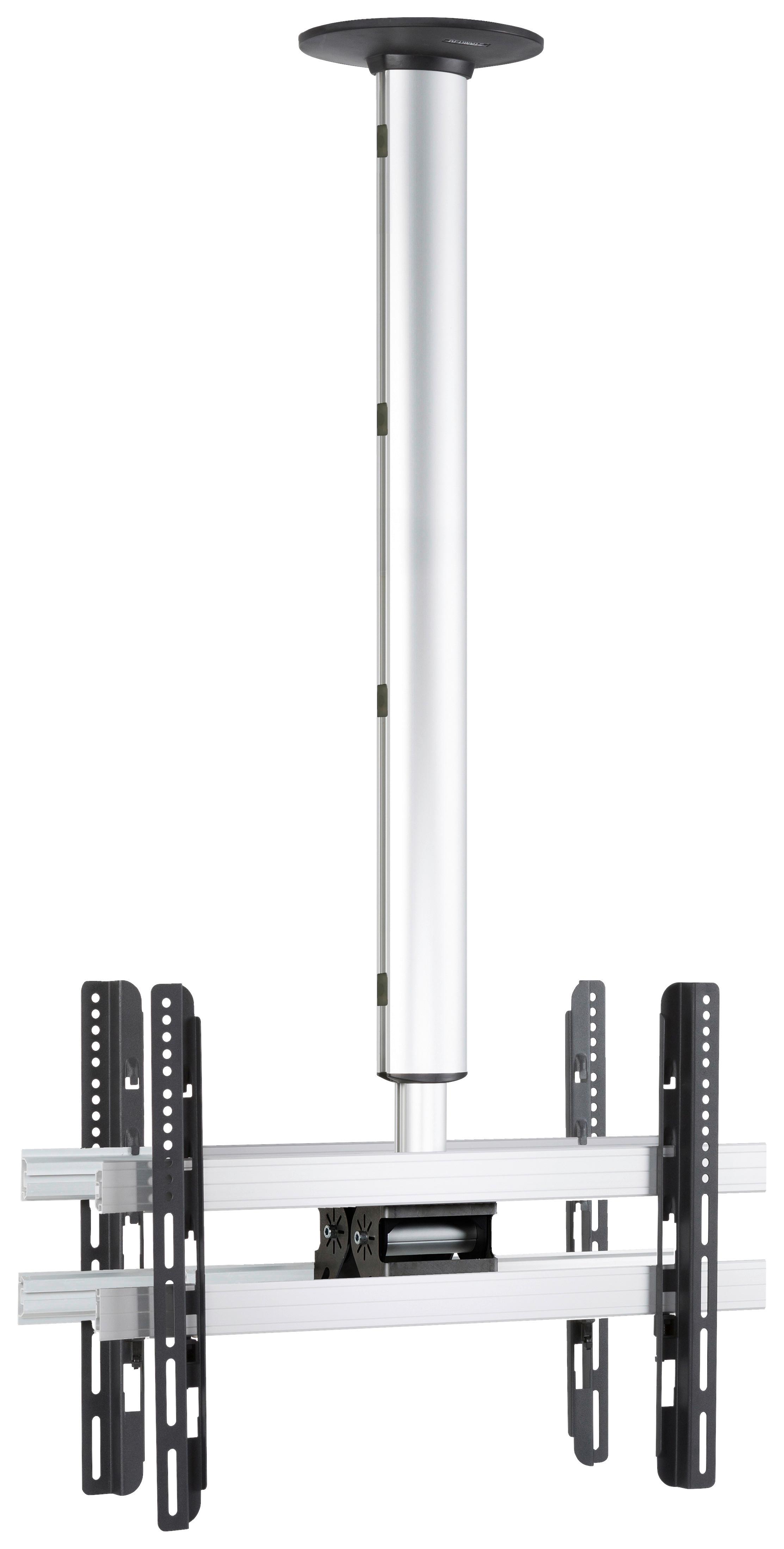 TV- Halterung CM double Silber - Silberfarben, MODERN, Metall (62/127/19cm) - MID.YOU