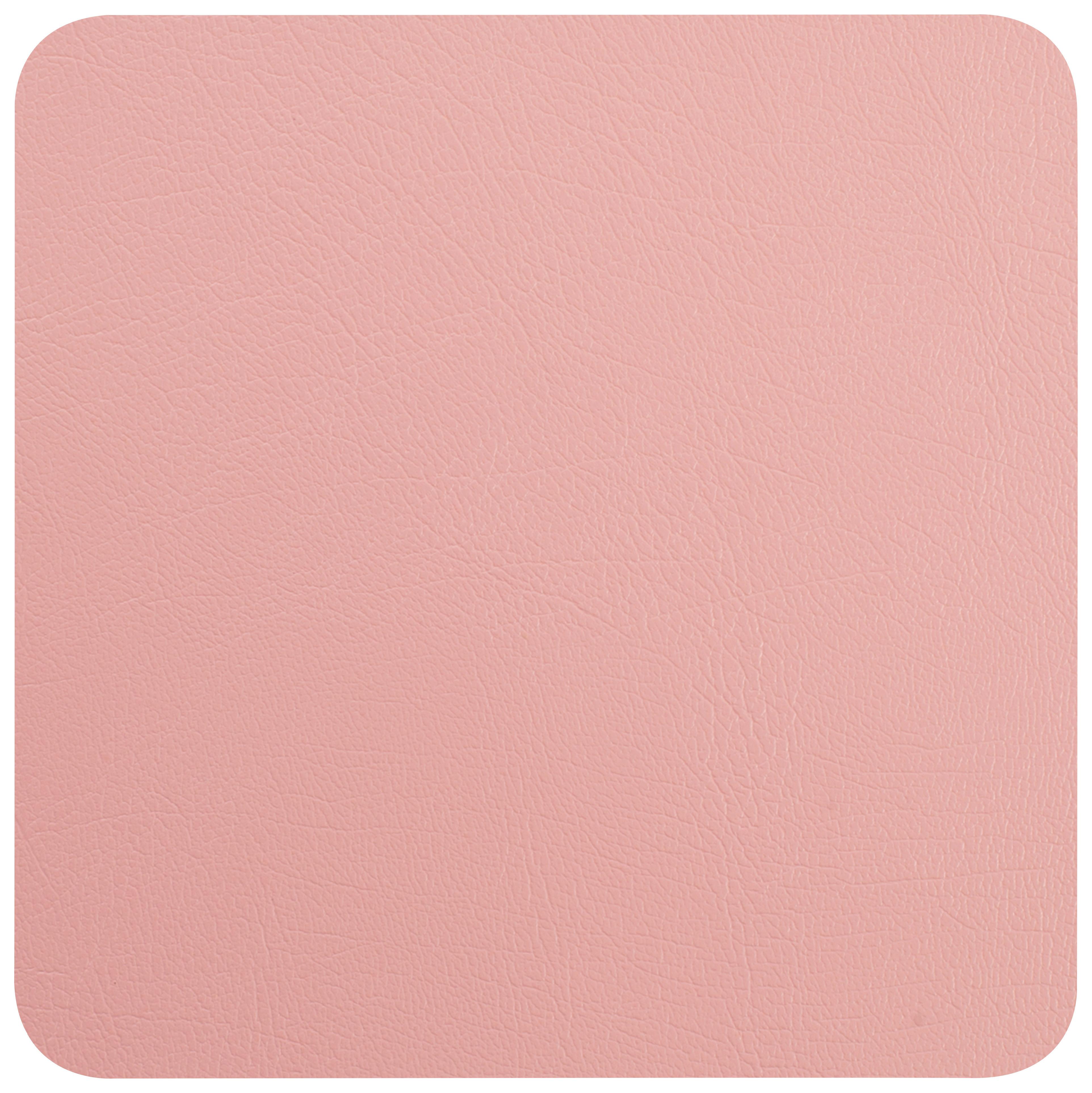 Alátét Jette - rózsaszín, bőr (10/10cm) - Premium Living