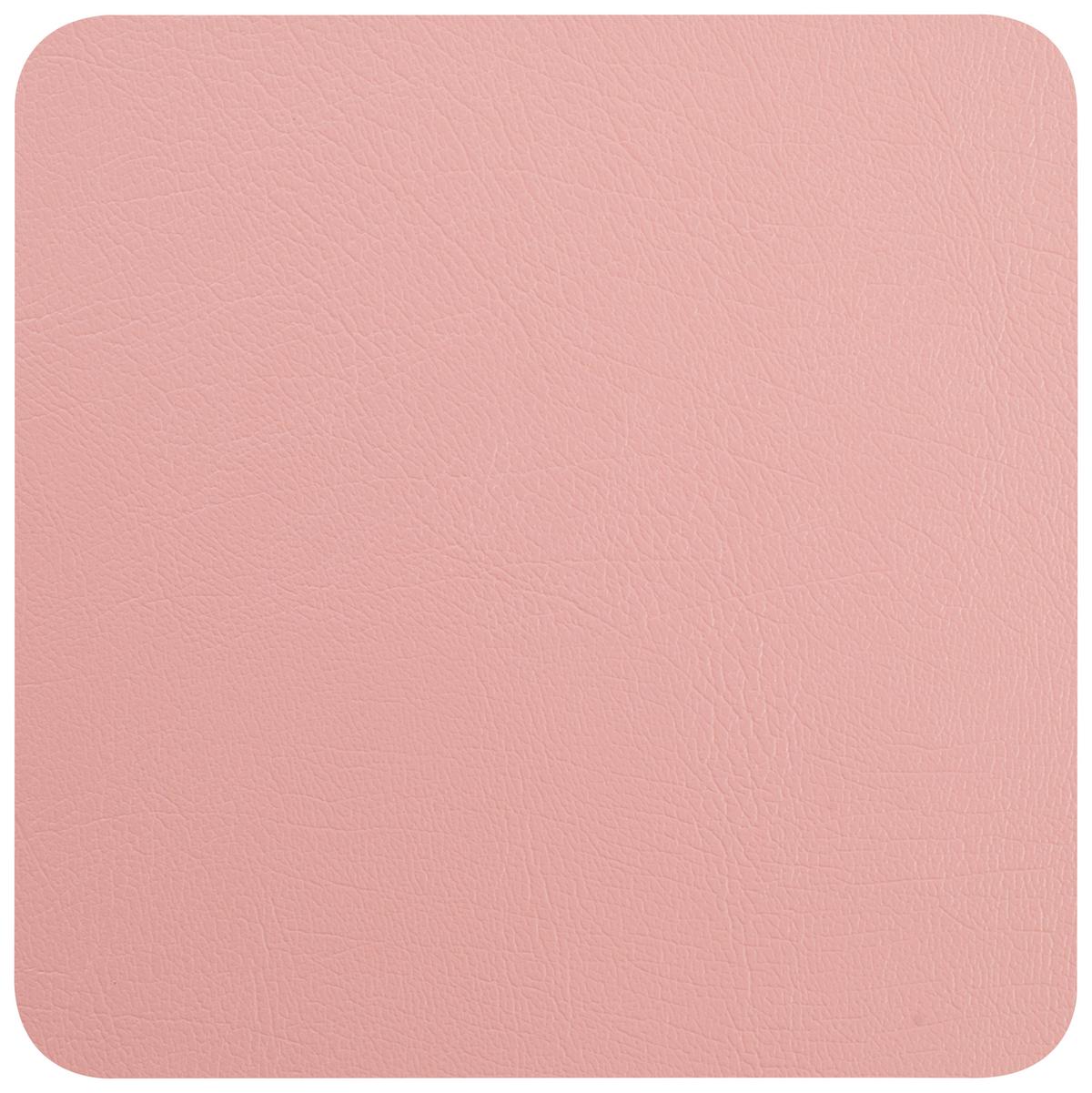 Alátét Jette - rózsaszín, bőr (10/10cm) - Premium Living