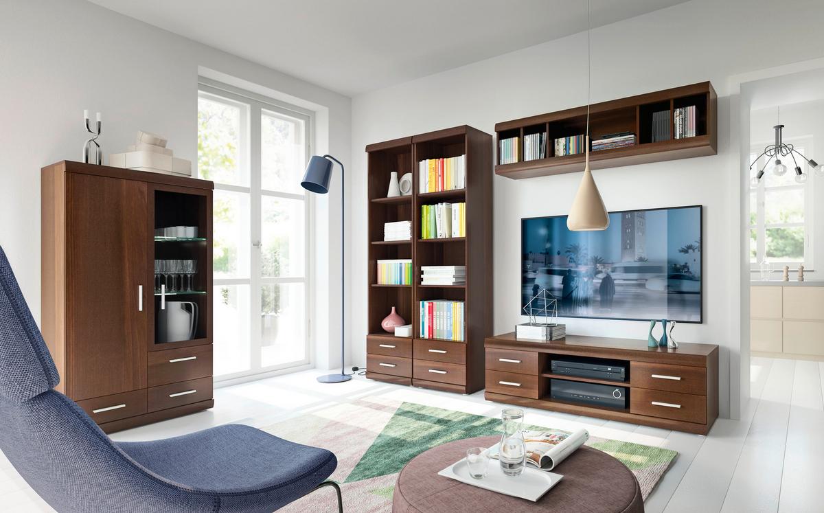 Dulap IMPERIAL-D - nucă, Konventionell, material pe bază de lemn (50/195/38cm) - Modern Living