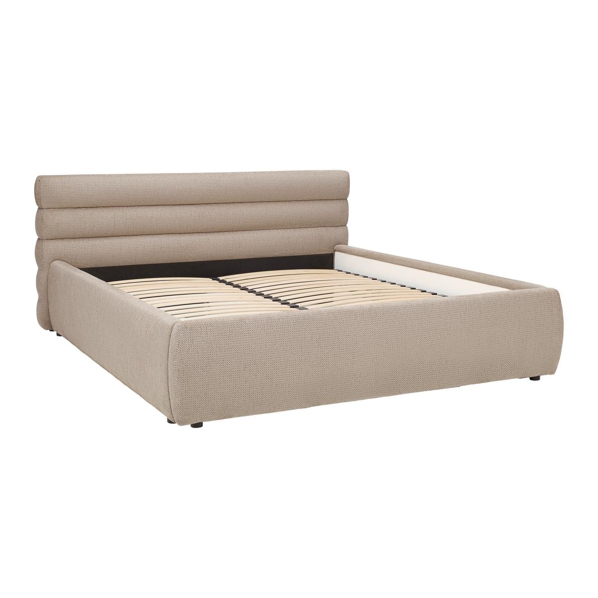 Polsterbett Megan Beige ca. 180x200cm - Beige, KONVENTIONELL, Holzwerkstoff/Textil (180/200cm) - Premium Living