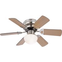 Deckenventilator Ugo max. 60 Watt - Buchefarben, Basics, Holz/Metall (76/28cm) - Globo