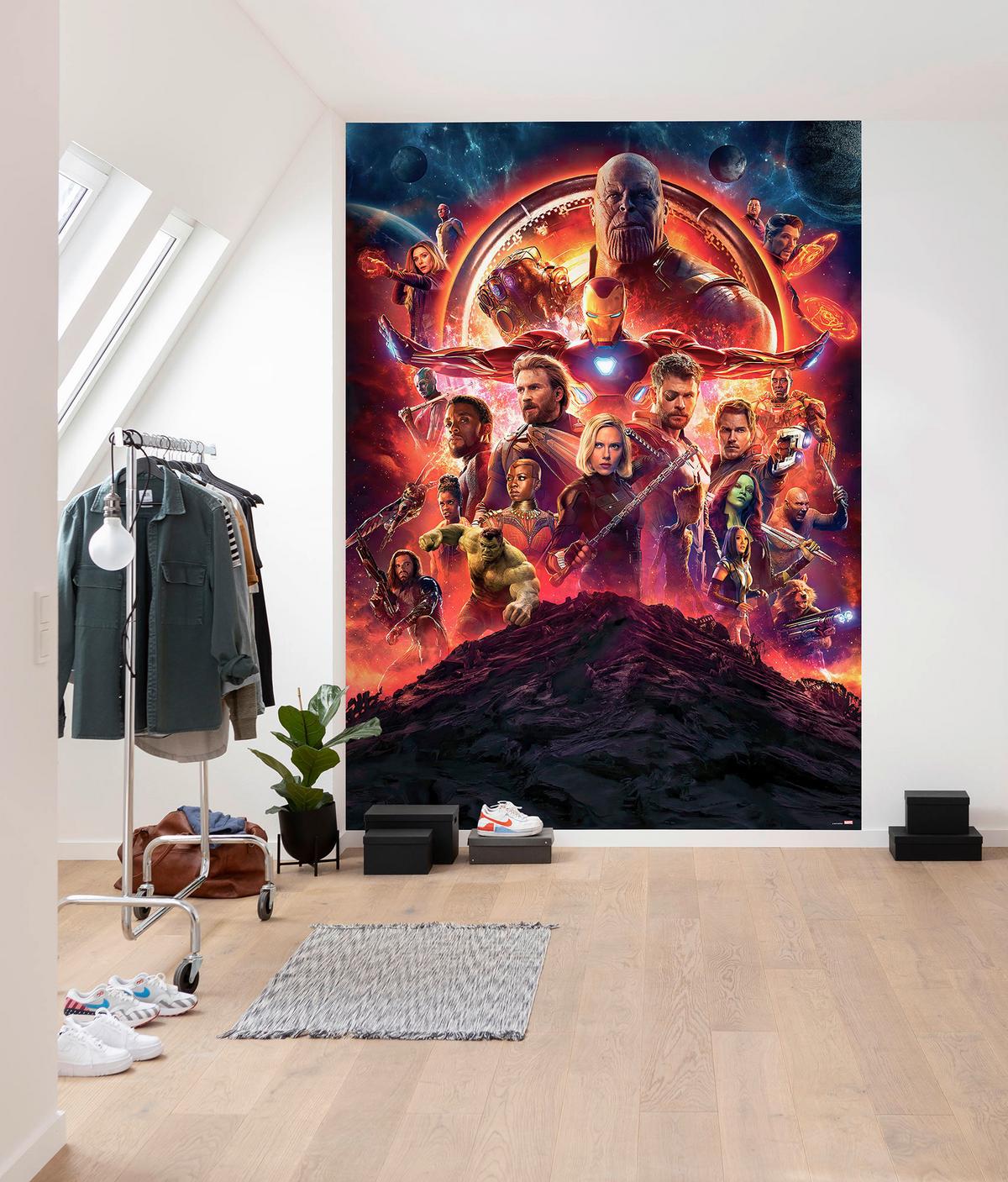 Fototapete Avengers Infinity War Poster ca. 184x254cm - Multicolor, Basics (184/254cm) - Komar