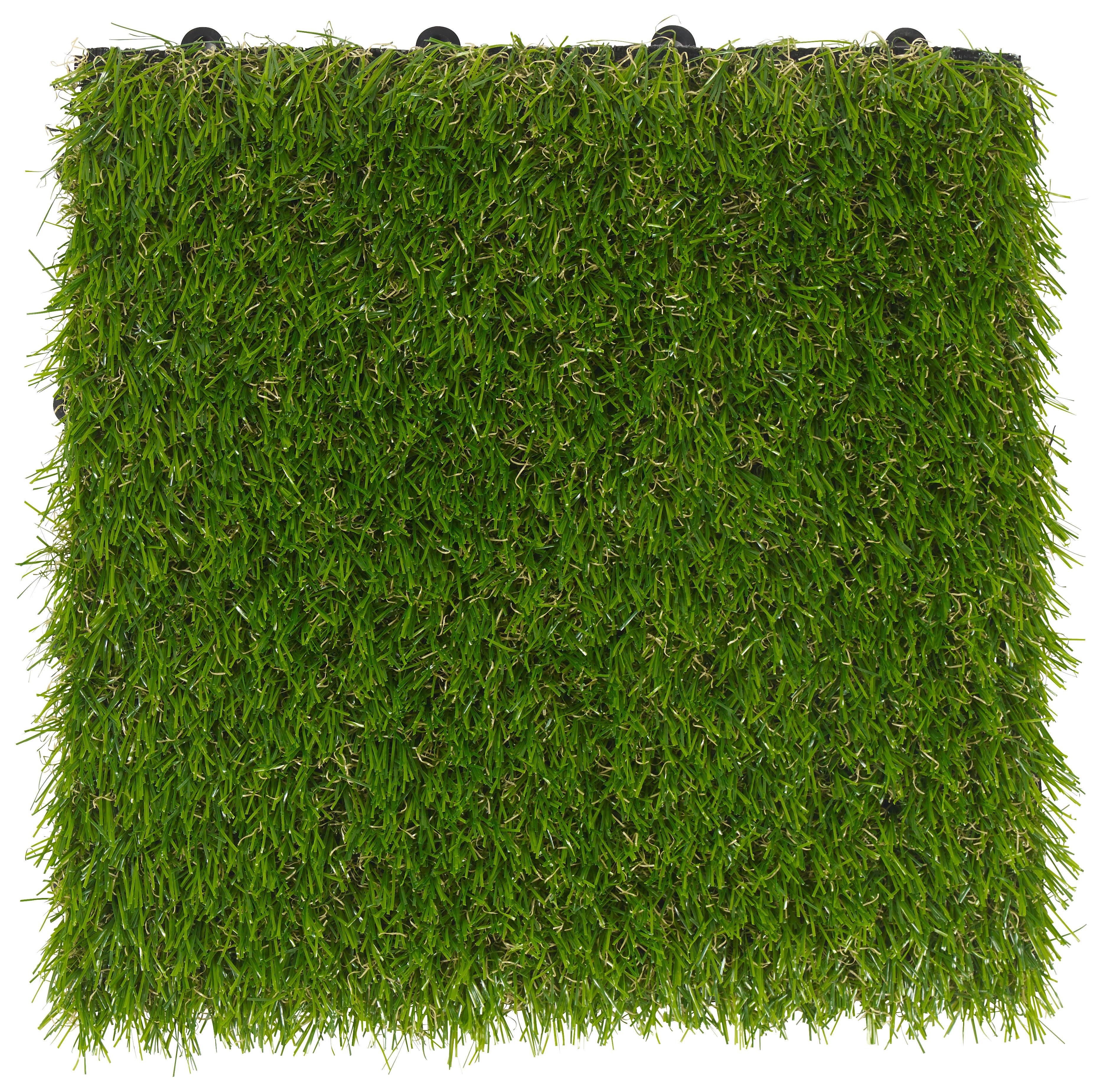 PŁYTKA TARASOWA RASEN-FLIESE - zielony, Konventionell, tworzywo sztuczne (30/30/3cm) - Ambia Garden