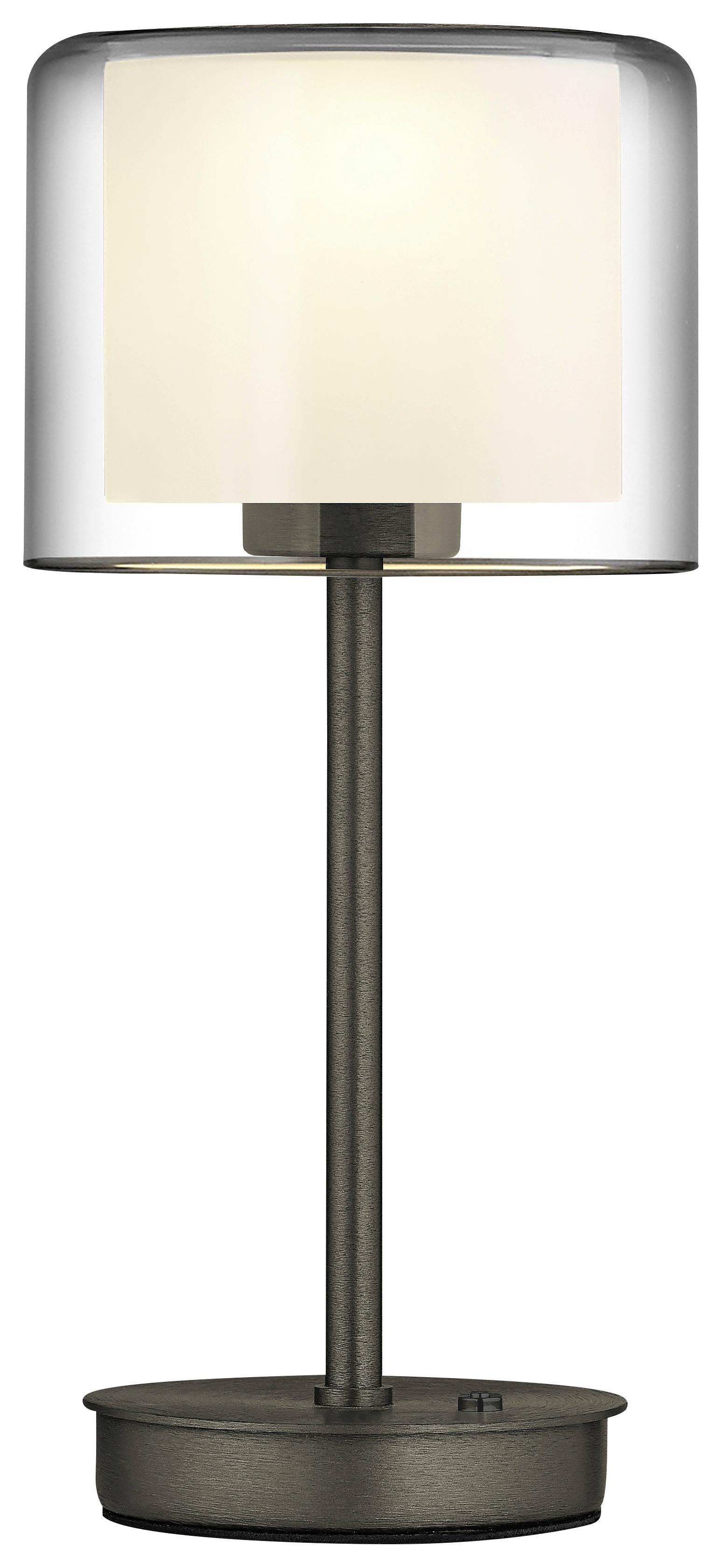 LAMPA STOŁOWA LED 50449/1-15 KLARA *E* - kolor brązu, Design, metal (15,6/34cm) - elements by BANKAMP