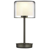 LAMPA STOŁOWA LED 50449/1-15 KLARA *E* - kolor brązu, Design, metal (15,6/34cm) - elements by BANKAMP