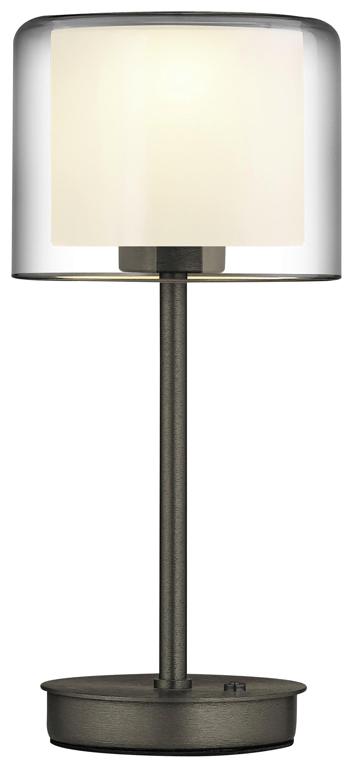 LAMPA STOŁOWA LED 50449/1-15 KLARA *E* - kolor brązu, Design, metal (15,6/34cm) - elements by BANKAMP