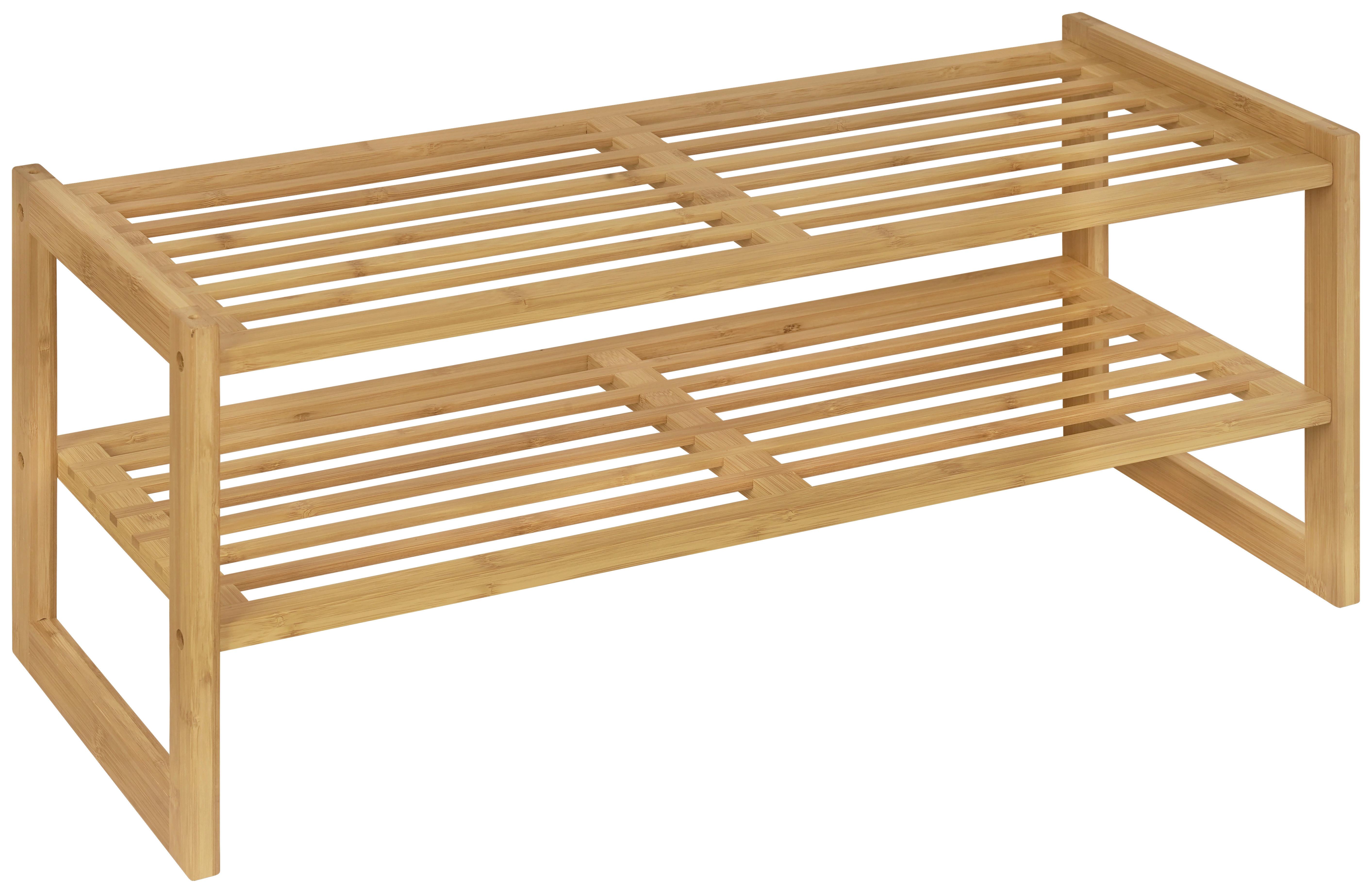 Stalak Za Obuću Kai 2 - prirodna boja, Moderno, prirodni materijali (70/29,5/28cm) - Modern Living
