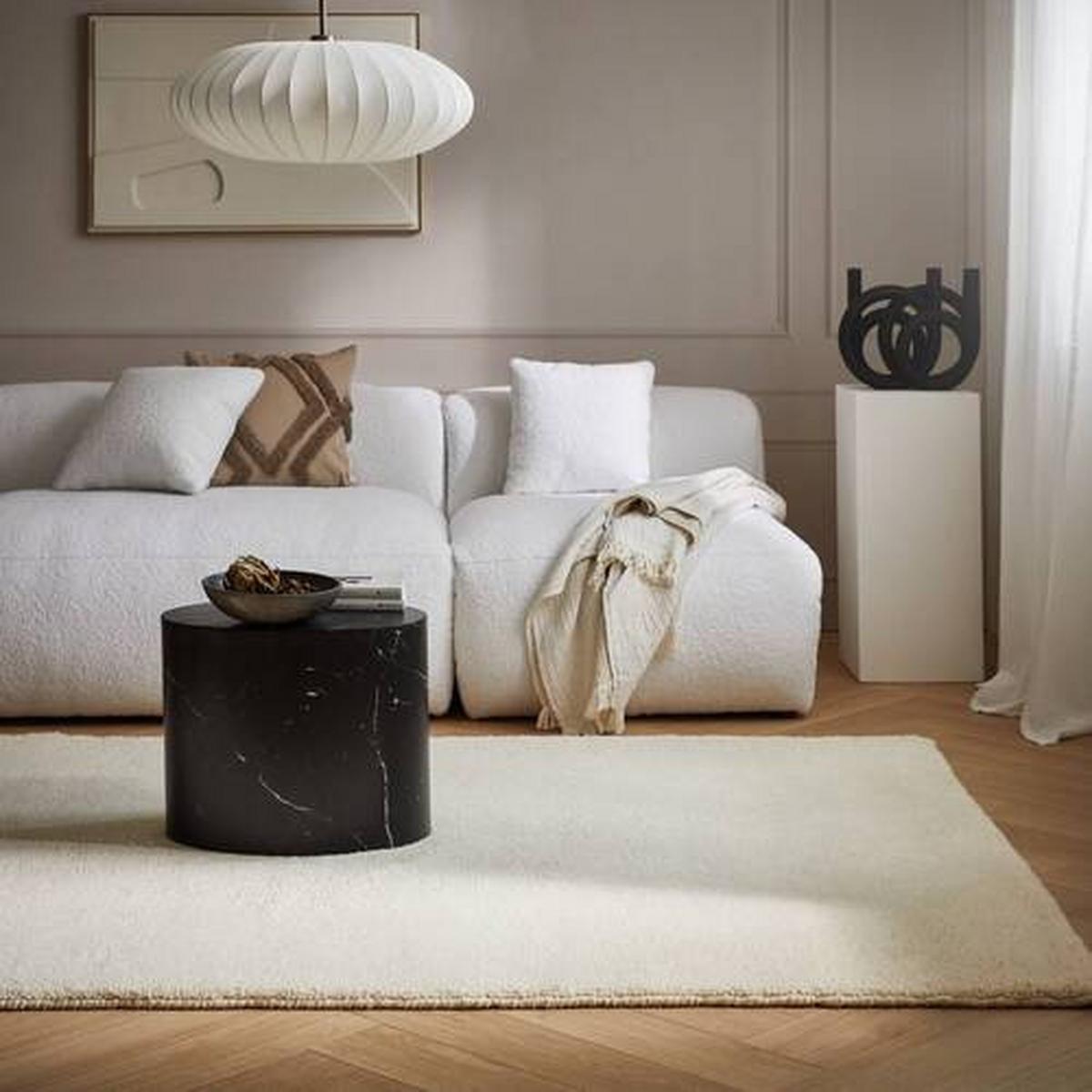 DYWAN BERBERYJSKI SIDI 15/15S UNI - kolor naturalny, Basics, tkanina ( 40/60cm) - Linea Natura