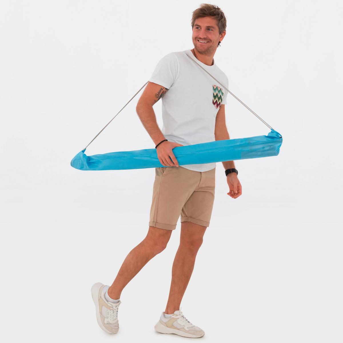 Sonnenschirm GS Windprofi Neo 200 Hellblau/Anthrazit - Anthrazit/Hellblau, KONVENTIONELL, Textil/Metall (200/238cm) - Doppler