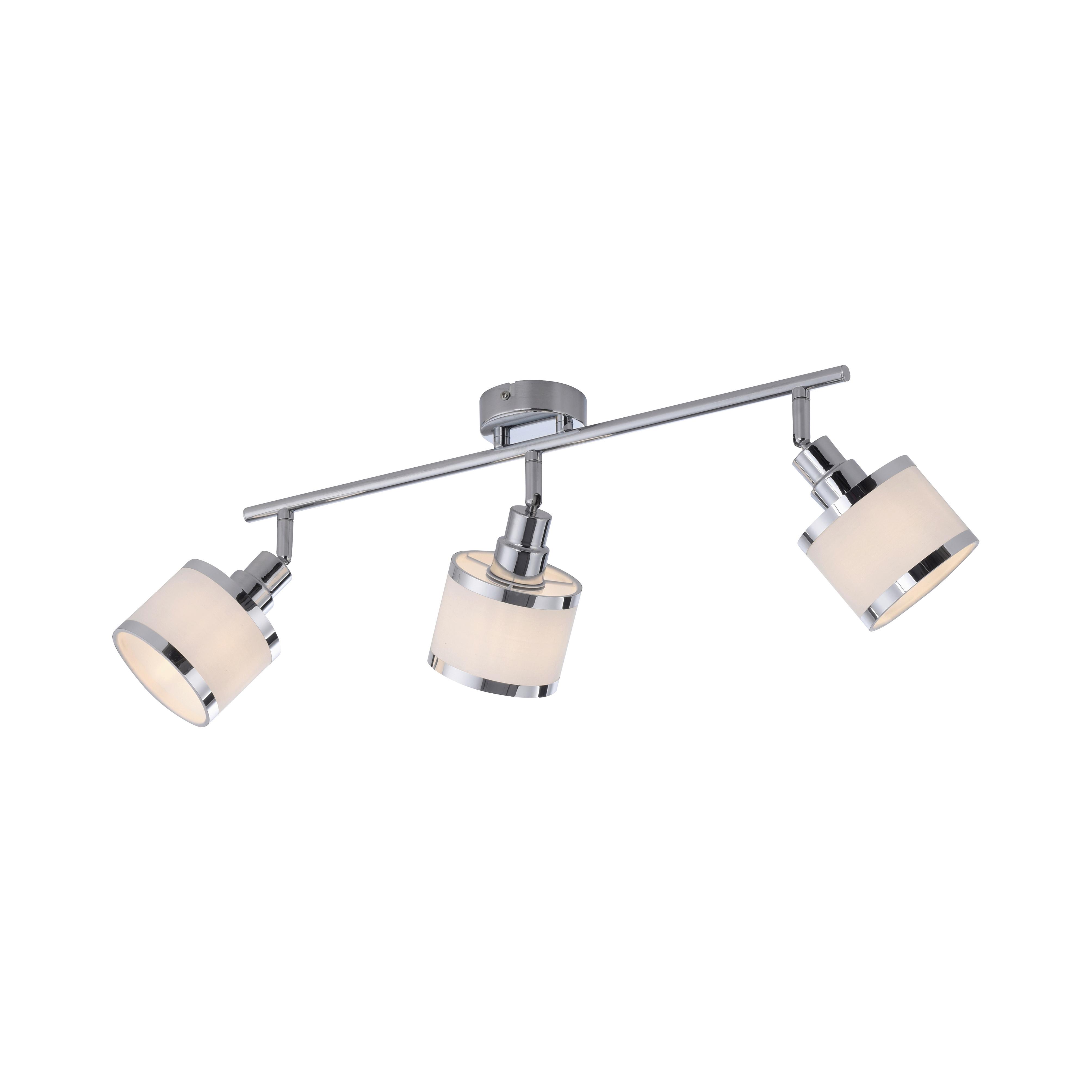 LED-Deckenleuchte Accor in Chromfarben max. 25 Watt - Chromfarben, MODERN, Kunststoff/Metall (69/29/13-22cm)