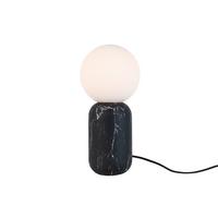 LAMPA STOŁOWA LM1959BK - biały/czarny, Trend, metal/szkło (15/32cm) - Present Time