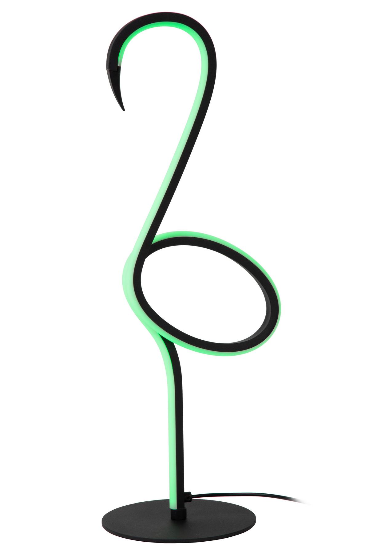 LAMPA STOŁOWA LED 05545/06/99 - FLAMINGO - czarny/różnokolorowy, Lifestyle, metal (15/18.1/49.5cm) - Lucide